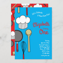 Kute Chef Koking Kinderen 1e verjaardag