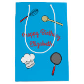 Kute Chef Koking Kinderen 1e verjaardag Medium Cadeauzakje (Voorkant)