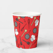 Kute Chef Koking Kinderen 1e verjaardag Papieren Bekers (Achterkant)