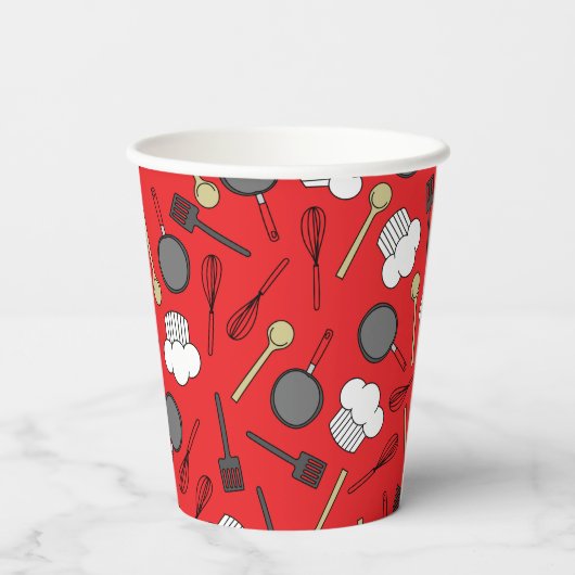 Kute Chef Koking Kinderen 1e verjaardag Papieren Bekers (Achterkant)