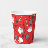 Kute Chef Koking Kinderen 1e verjaardag Papieren Bekers (Links)