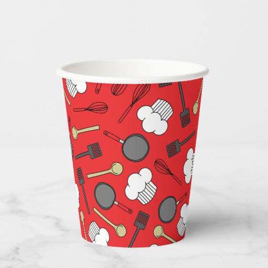 Kute Chef Koking Kinderen 1e verjaardag Papieren Bekers (Voorkant)