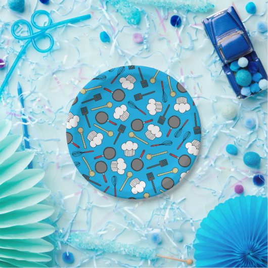 Kute Chef Koking Kinderen 1e verjaardag Papieren Bordje (Feest)