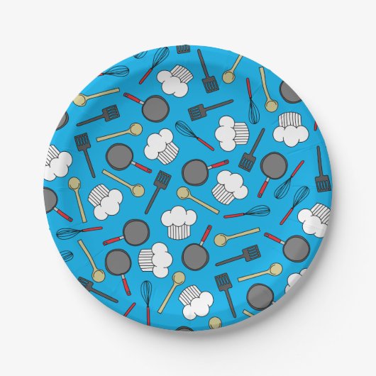 Kute Chef Koking Kinderen 1e verjaardag Papieren Bordje (Voorkant)