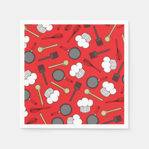 Kute Chef Koking Kinderen 1e verjaardag Servet