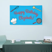 Kute Chef Koking Kinderen 1e verjaardag Spandoek (Beurs)