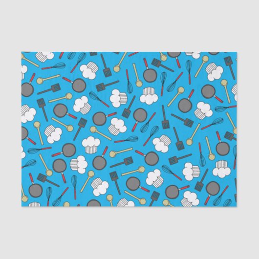 Kute Chef Koking Kinderen 1e verjaardag Tissuepapier (Voorkant)