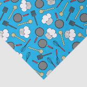 Kute Chef Koking Kinderen 1e verjaardag Tissuepapier (Detail)