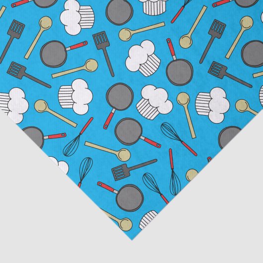 Kute Chef Koking Kinderen 1e verjaardag Tissuepapier (Detail)