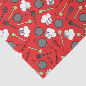 Kute Chef Koking Kinderen 1e verjaardag Tissuepapier (Detail)