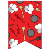 Kute Chef Koking Kinderen 1e verjaardag Vlaggetjes (Eerste vlag)