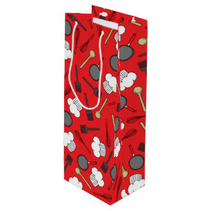 Kute Chef Koking Kinderen 1e verjaardag Wijn Cadeautas