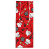 Kute Chef Koking Kinderen 1e verjaardag Wijn Cadeautas (Voorkant)