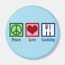 Kute Chef Peace Love Cooking Utensists