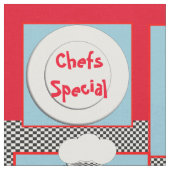 Kute Chefs Special Thleed Print Stof (Close Up)