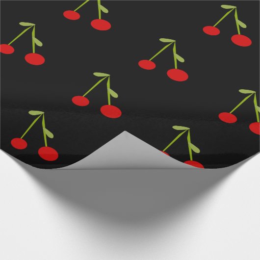 Kute -Cherry Wrapping Paper Cadeaupapier (Hoek)