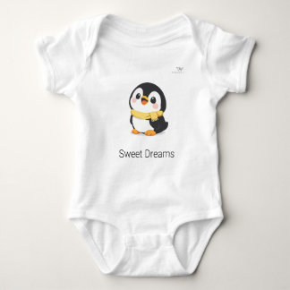 Kute Chibi Pinguïn met Sjaal Persoonlijk Romper