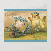 Kute Chick Easter Greetings Briefkaart (Voorkant)