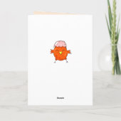 Kute Chick met paaskooi Happy Easter Feestdagen Kaart (Achterkant)