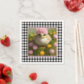 Kute Chicken and Flowers Easter Servet (Insitu)