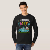 Kute Chicken with Bunny Ears Egg Hunting Eas T-shirt (Voorkant volledig)