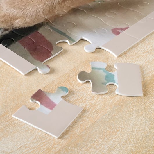 KUTE CHIHUAHUA WEARING SWEATER JIGSAW PUZZLE LEGPUZZEL (Zijkant)