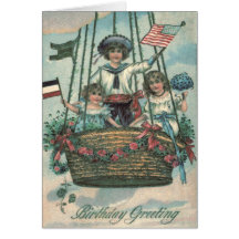 Kute Children Hot Air Ballon Rozen