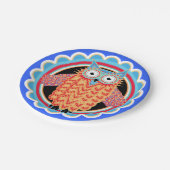 Kute Children's Birthday Party Owl Papieren Bordje (Gekanteld)