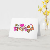 Kute Christelijke zegeltekst tekstexpressie Kaart (Gele Bloem)