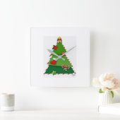 **KUTE CHRISTMAS PATCHWORK TREE * * KLOK (Huis)