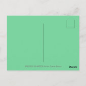 KUTE CHRISTMAS PENGUIN DRESSED IN GROEN, VANDAAG BRIEFKAART (Achterkant)