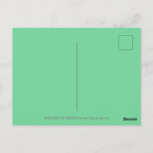 KUTE CHRISTMAS PENGUIN DRESSED IN GROEN, VANDAAG BRIEFKAART (Achterkant)