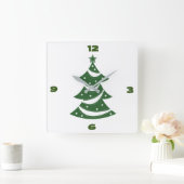 **KUTE CHRISTMAS TREE ** KLOOK VIERKANTE KLOK (Huis)