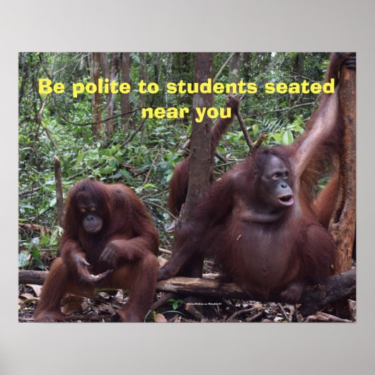 Kute Classroom Rule met dank Poster (Voorkant)