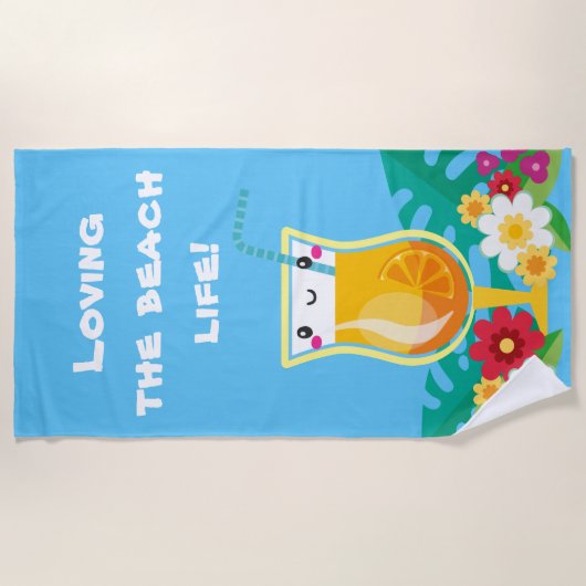 Kute cocktail strand life add message strandlaken (Voorkant)