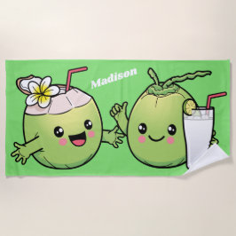 Kute Coconuts badhanddoek