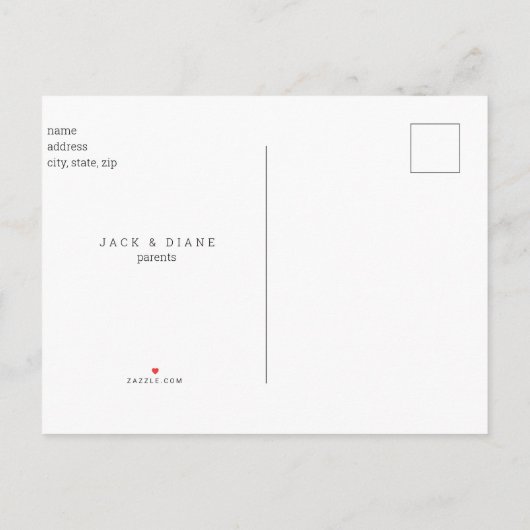 Kute Collage Foto Sage Baby Birth Announance Aankondigingskaart (Achterkant)