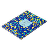 Kute Colorful Artsy Splash Kinderen Terug naar sch Notitieboek (Linkerzijde)