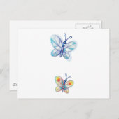 Kute Colorful Butterflies Briefkaart (Voorkant / Achterkant)