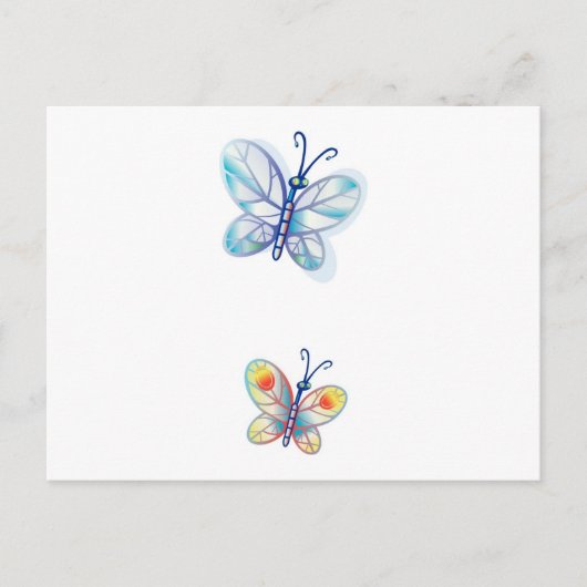 Kute Colorful Butterflies Briefkaart (Voorkant)