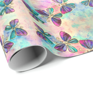 Kute Colorful Butterflies - Cadeaupapier