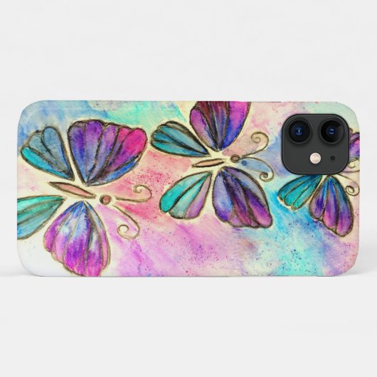 Kute Colorful Butterflies Case-Mate iPhone Case (Achterkant (horizontaal))