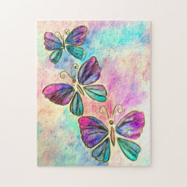 Kute Colorful Butterflies Legpuzzel
