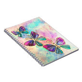 Kute Colorful Butterflies Notitieboek (Rechterzijde)