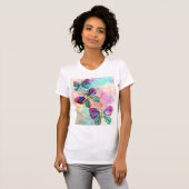 Kute Colorful Butterflies T-shirt (Voorkant volledig)