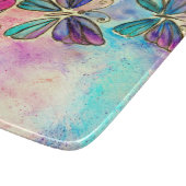 Kute Colorful Butterflies - Waterverf Art Snijplank (Hoek)