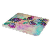 Kute Colorful Butterflies - Waterverf Art Snijplank (Hoek)
