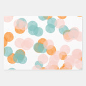 Kute Colorful Confetti Stippen Abstracte Waterverf Inpakpapier Vel (Voorkant 2)