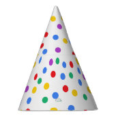Kute Colorful Confetti Stippen Birthday Feesthoedjes (Rechts)