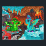 Kute Colorful Dragons Valley Puzzel<br><div class="desc">Dit schattige ontwerp kenmerkt kleurrijke draken in een vulkaanvallei. #draken #schattig #kleurful #lichtzinnig #fantasie #fantasie #cartoon #kinderen #giftsforjonkids #giftsforboys #giftsforboys #puzzles #jigzaag #jigsawpuzzles #leuze #pret</div>